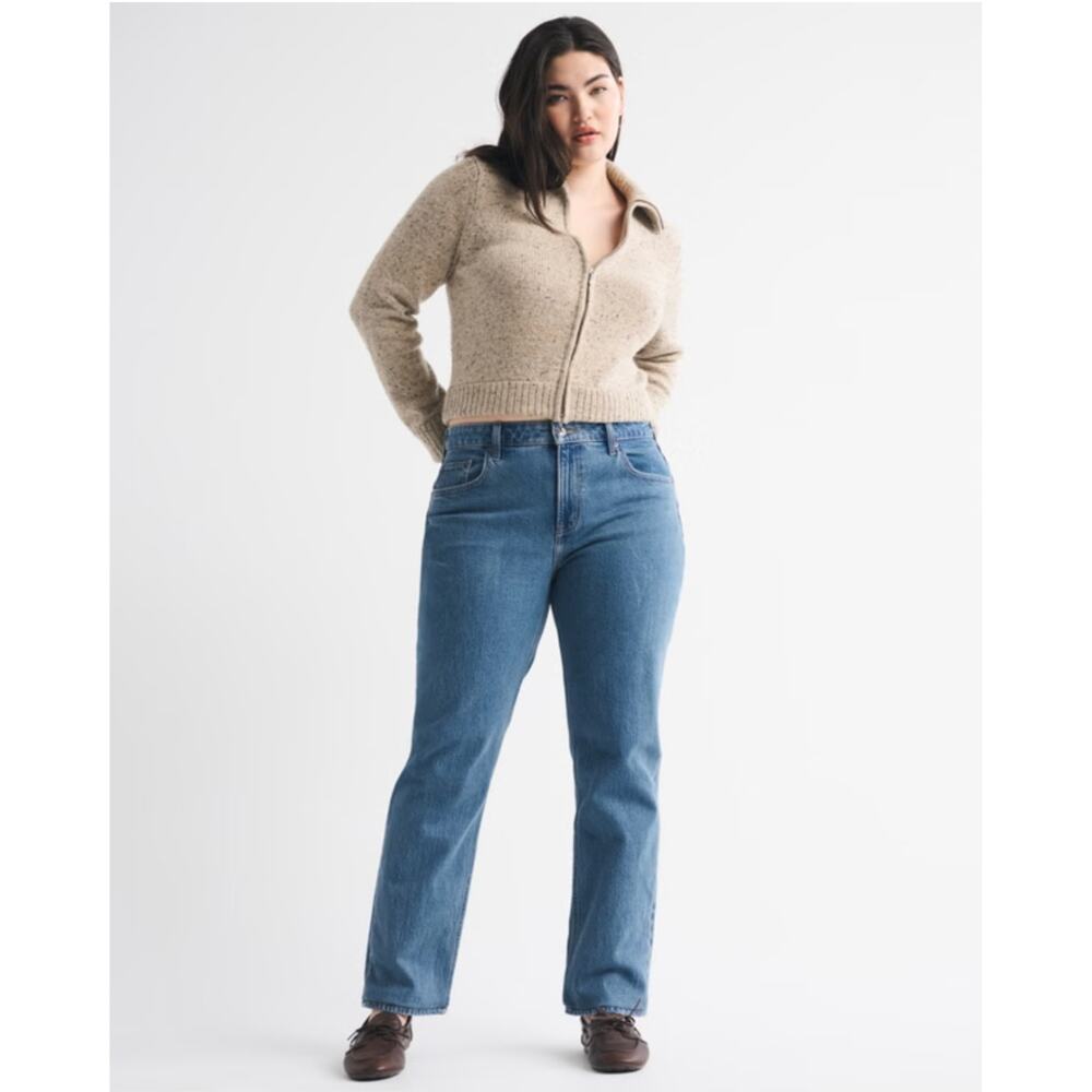 Abercrombie & Fitch Ultra High Rise 90s Straight Jean Curve Love Size 6 S